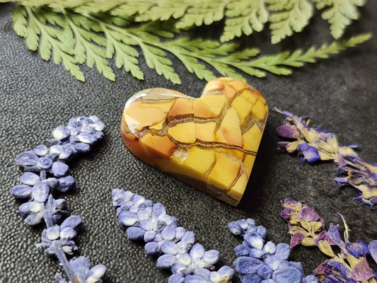 Brecciated Ibis jasper heart
