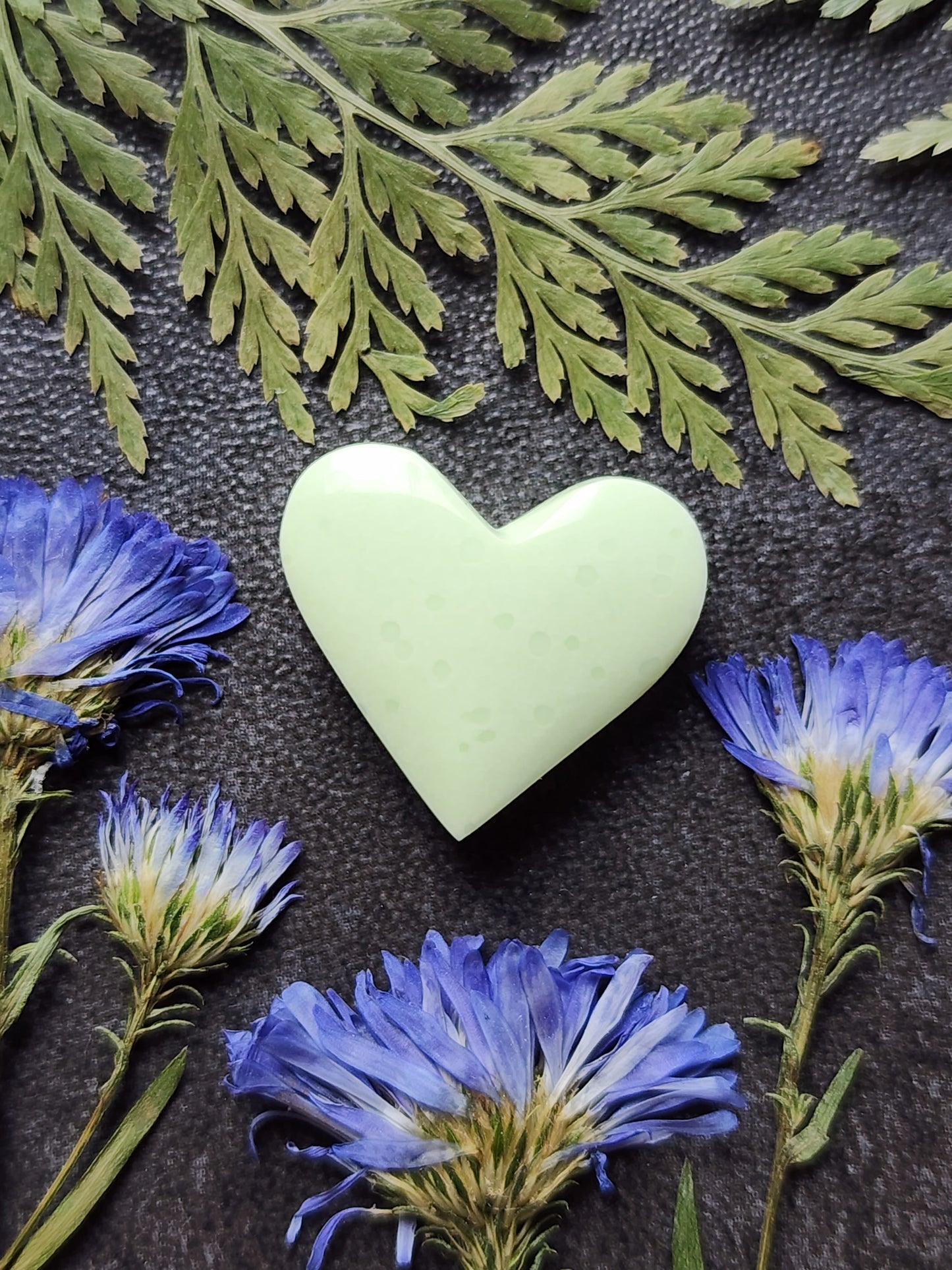 Lemon Chrysoprase heart