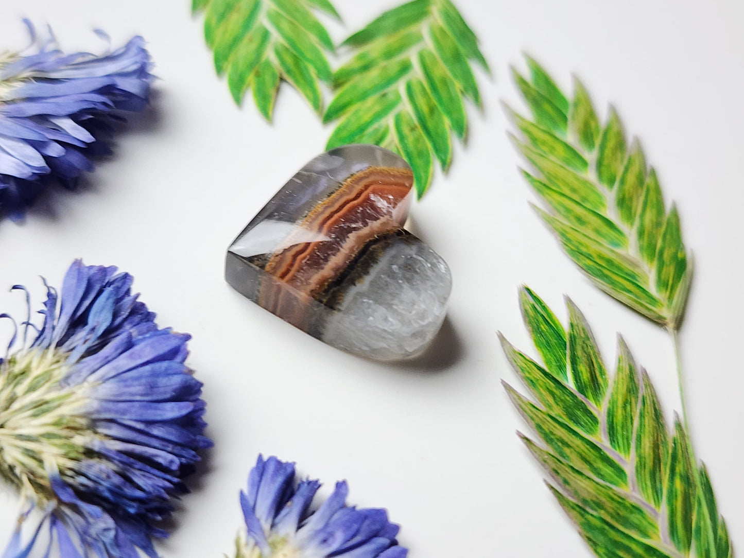 Agua Nueva agate heart