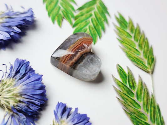 Agua Nueva agate heart