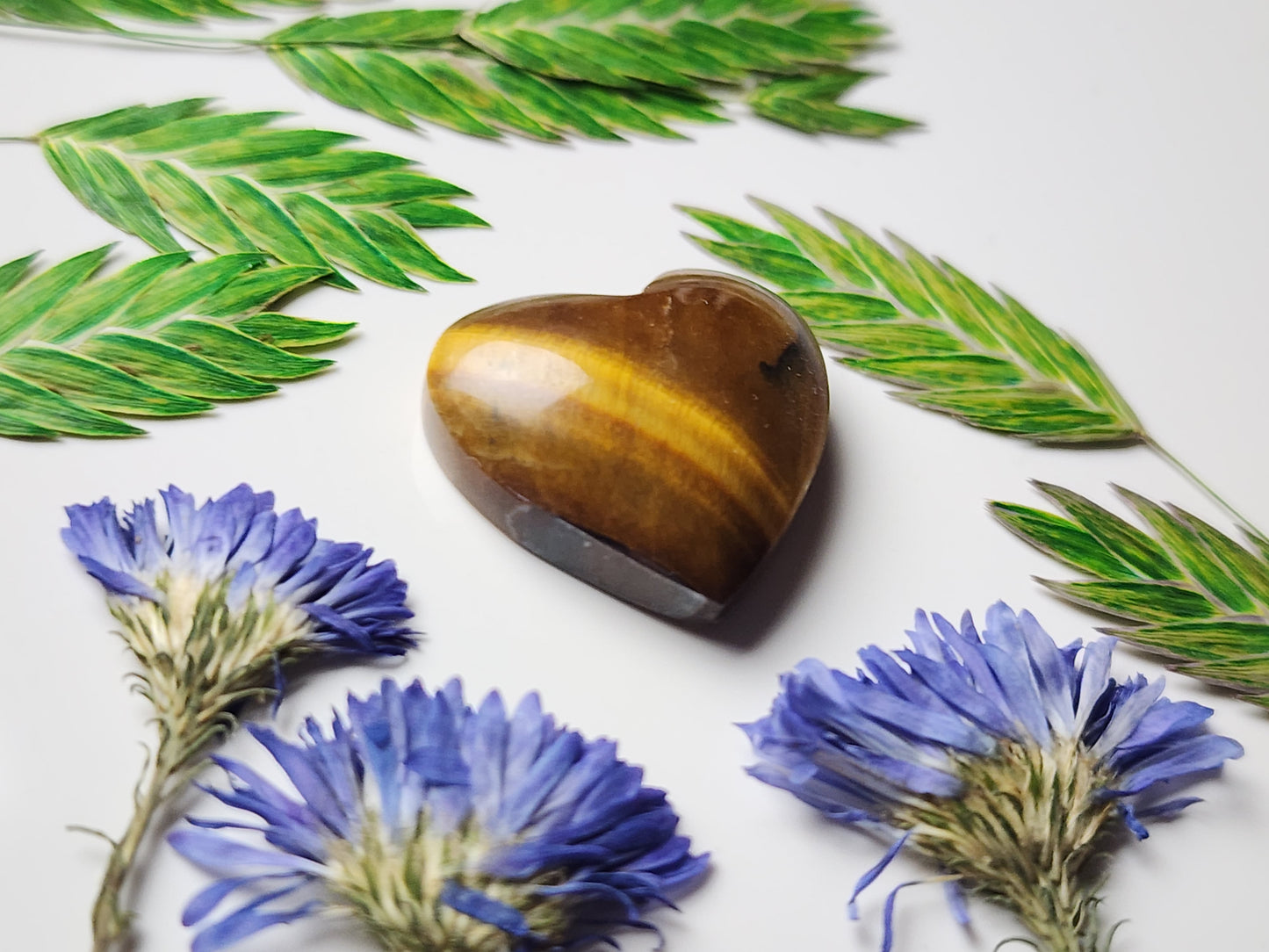 Tiger's eye heart