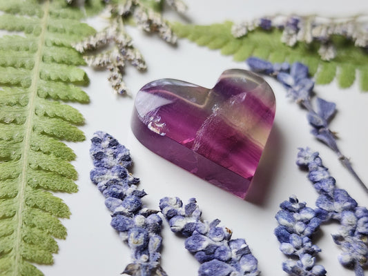 Fluorite heart