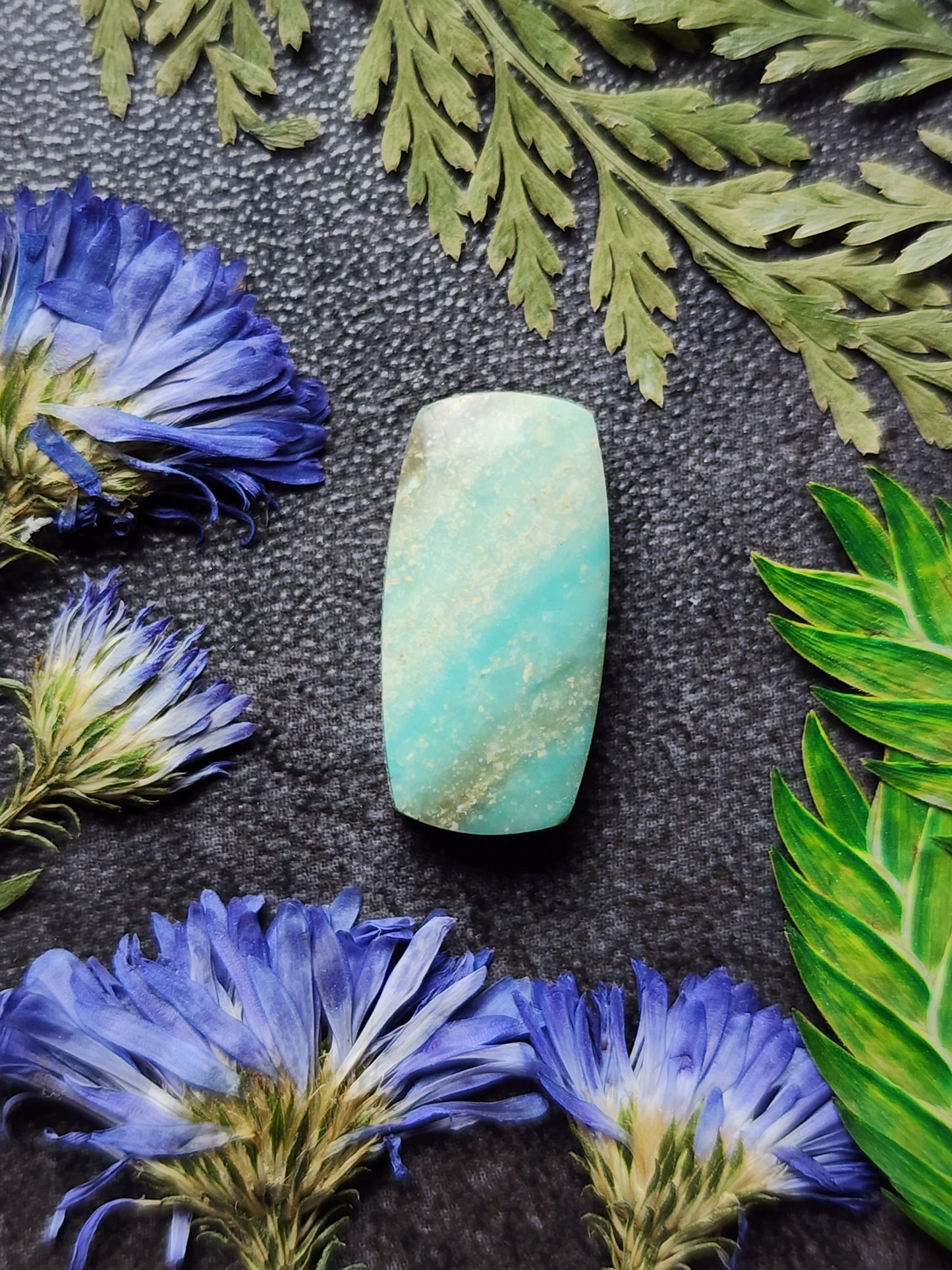 Petrified blue opalized wood