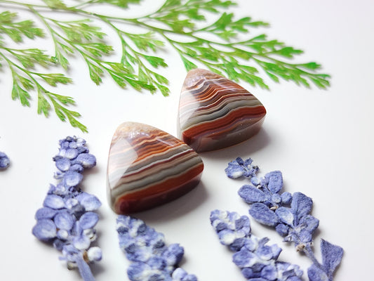 Laguna lace agate pair