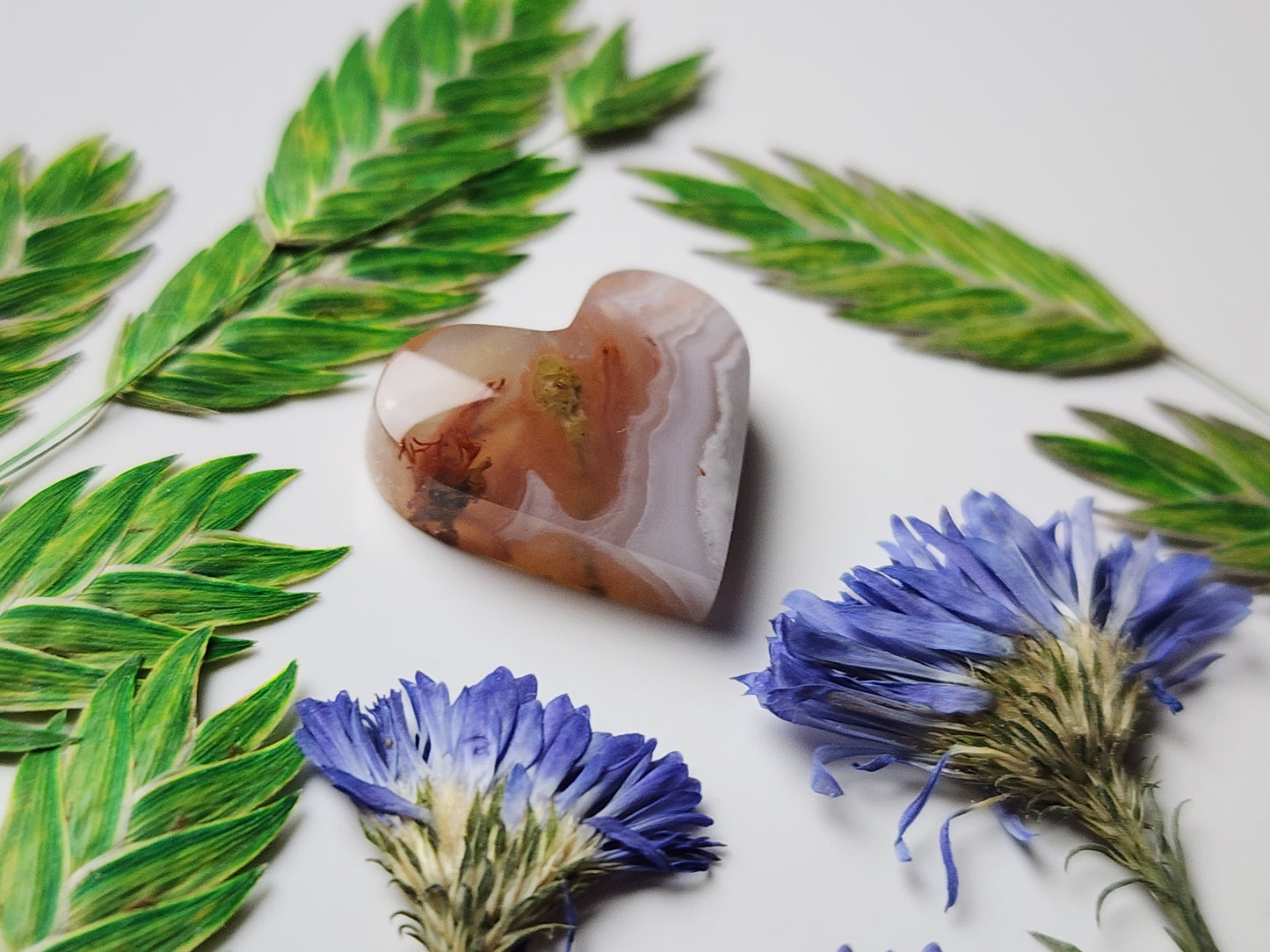 Agua Nueva agate heart