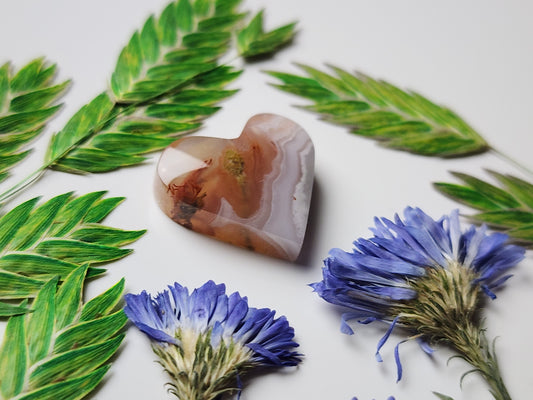 Agua Nueva agate heart