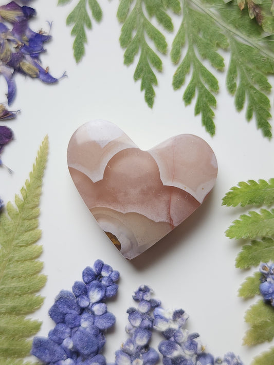Agua Nueva agate heart