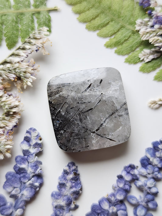 Black Tourmaline in quartz