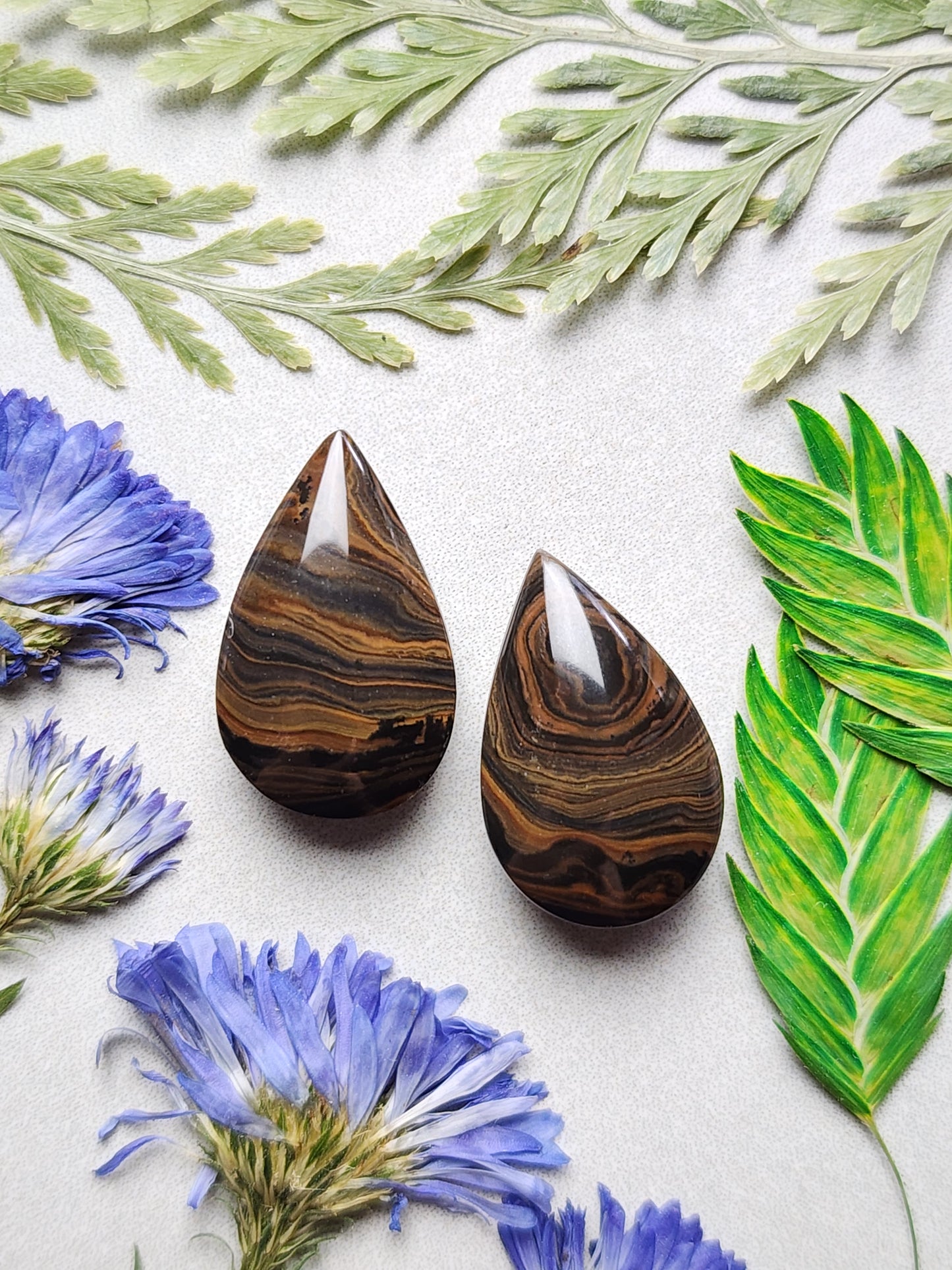 Royal Sahara jasper pair