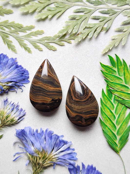 Royal Sahara jasper pair