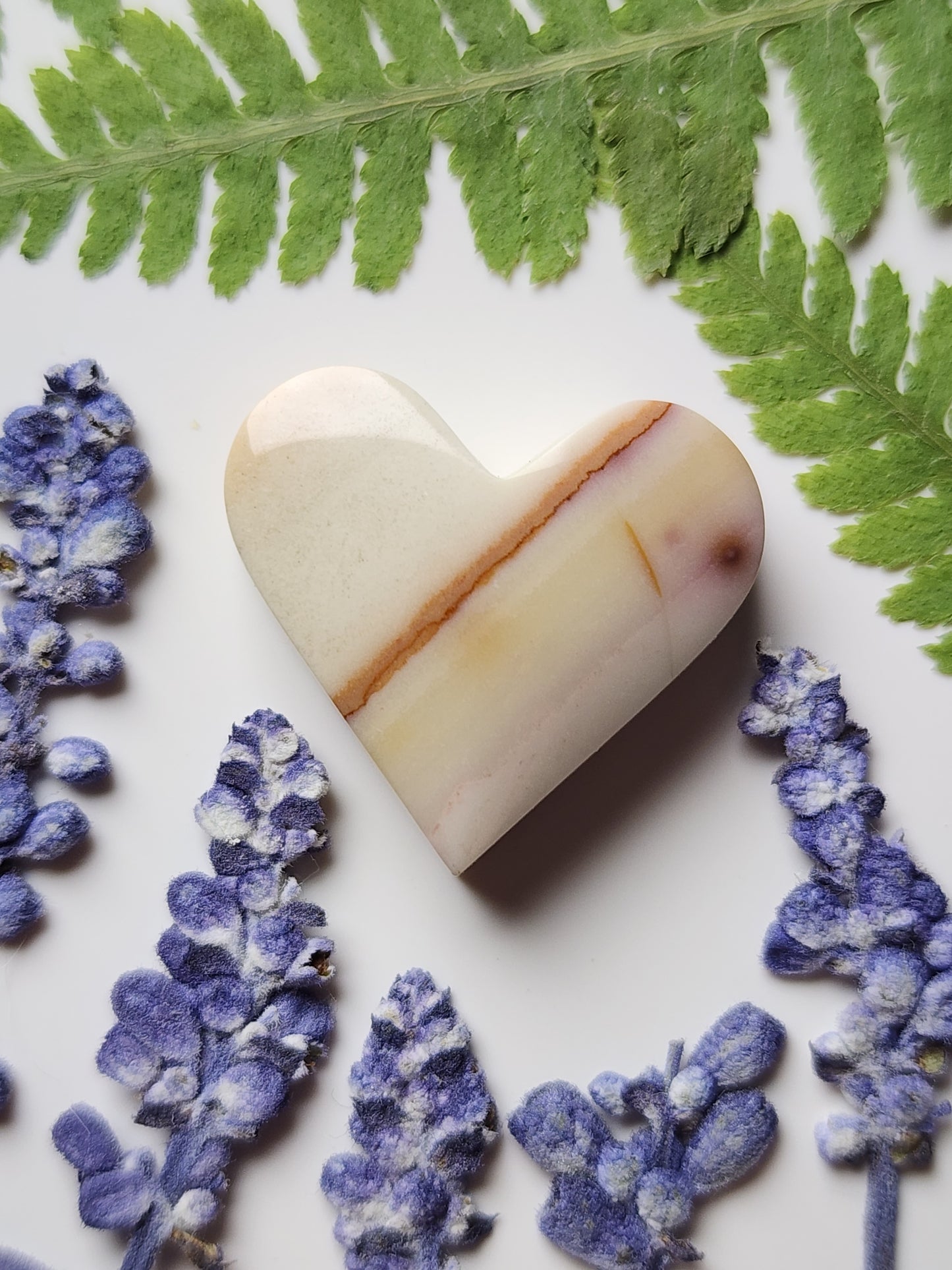 Polychrome jasper heart