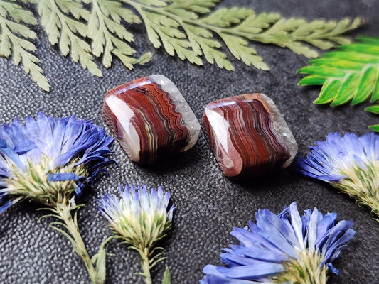 Laguna lace agate pair