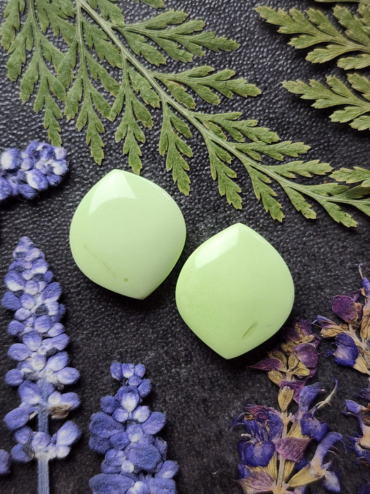 Lemon Chrysoprase pair