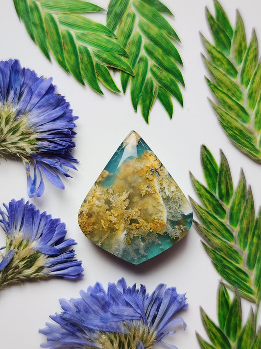 Bella Vista plume agate Doublet